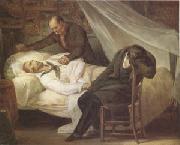 Ary Scheffer The Death of Gericault (26 January 1824) (mk05) Sweden oil painting artist
